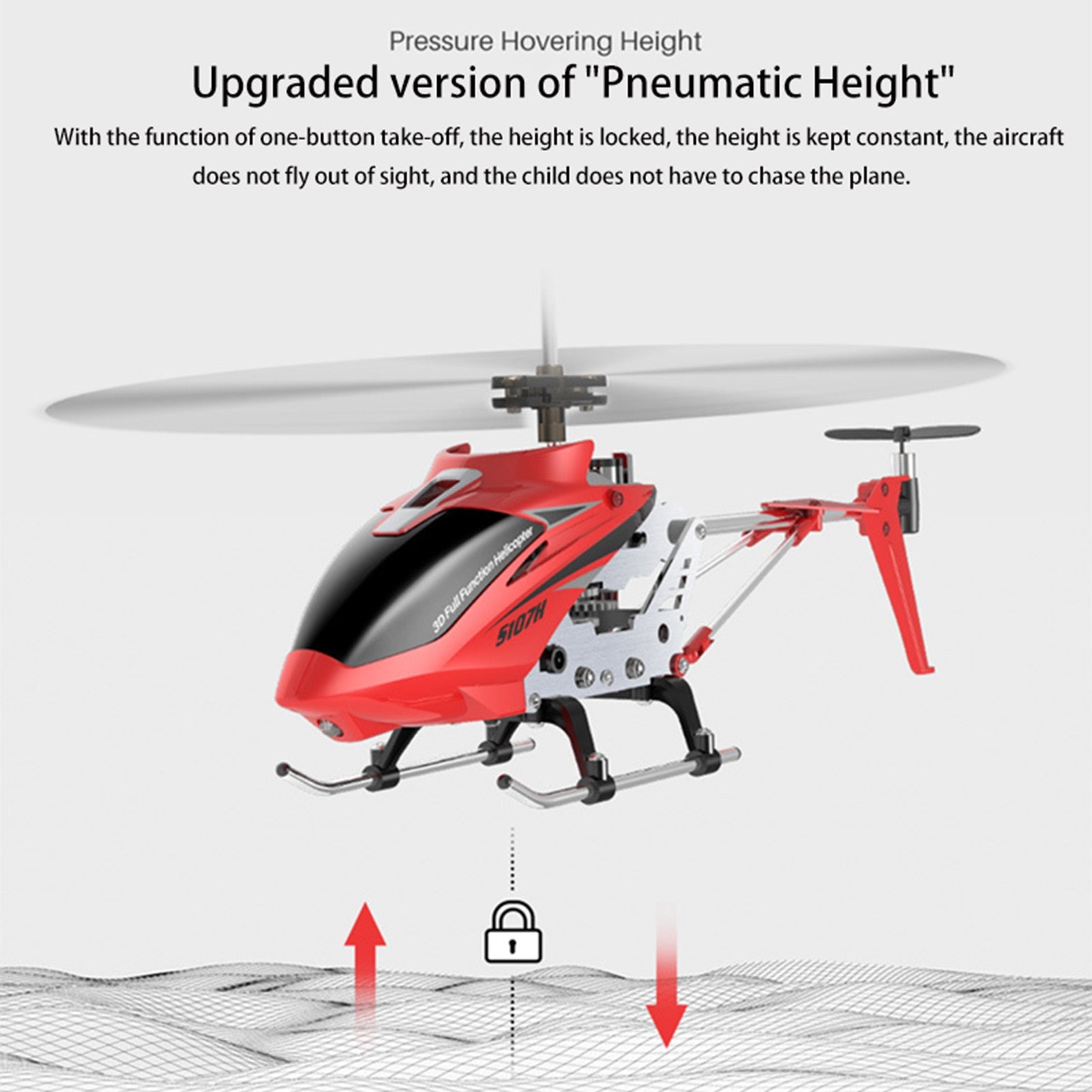 RC Helicopter Remote Control Helicopter  Auto-hover Gyro Stabilization with LED light Mini RC Toy for Kids-EXHOBBY LIMITED.