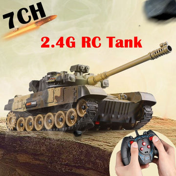 RC Tank Military War Battle United States M1 Leopard 2 Remote Control Electronic Toy Car Tactical Model Gifts for Boys Children-EXHOBBY LIMITED.